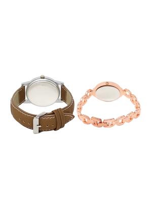 ACNOS Round dial analog couple watch(WAT-LR-15-210-COMBO) - 15501267 - Standard Image - 2
