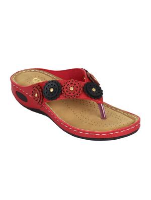 red toe separator sandals - 15501362 - Standard Image - 2