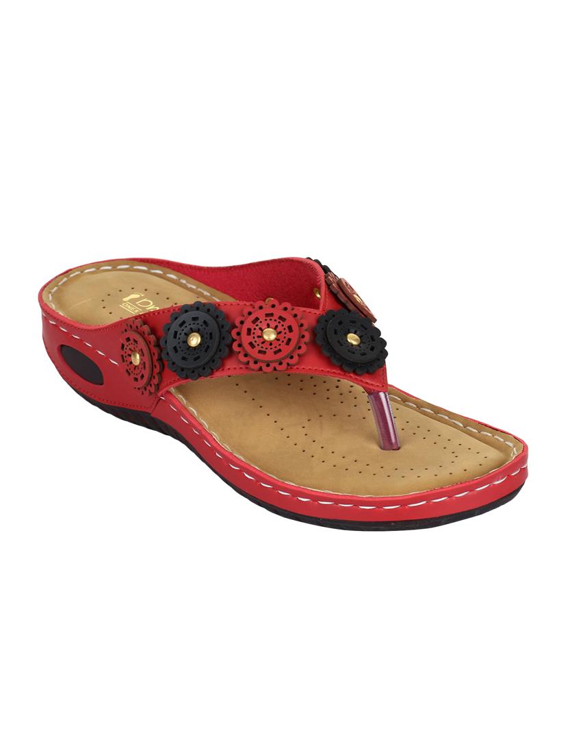 red toe separator sandals - 15501362 - Zoom Image - 2