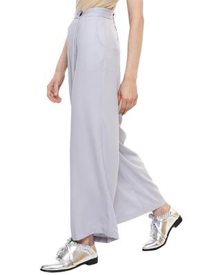 Pleated flared palazzo - 15501861 - Standard Image - 2