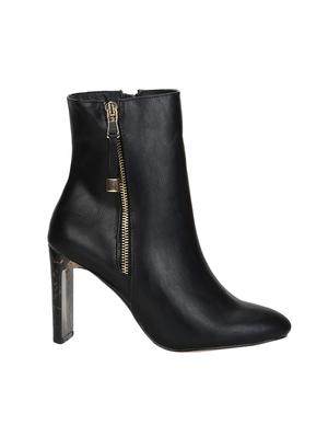 black leatherette ankle boots - 15502427 - Standard Image - 2