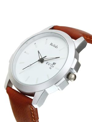 Relish Leather strap analog watch (RE-ST975DD) - 15502757 - Standard Image - 2