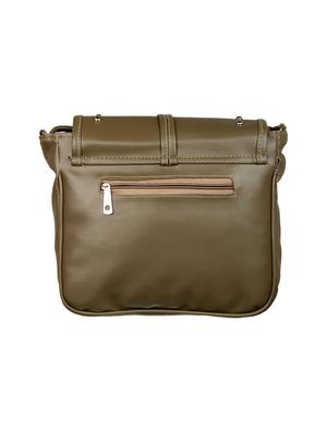 green leatherette (pu) regular sling bag - 15503424 - Standard Image - 2