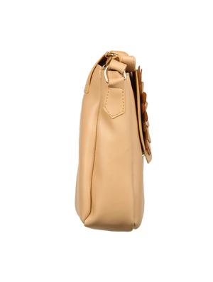cream leatherette (pu) regular sling bag - 15503425 - Standard Image - 5