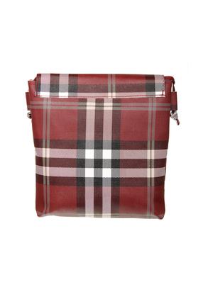 maroon leatherette (pu) regular sling bag - 15503436 - Standard Image - 2