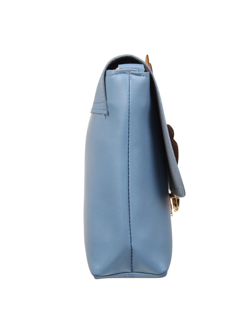 blue leatherette (pu) regular sling bag - 15503438 - Zoom Image - 5