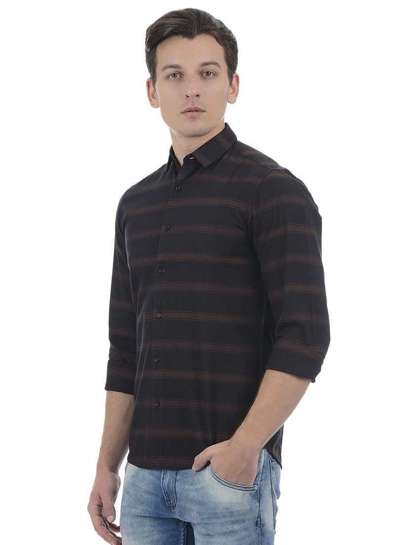 black cotton blend casual shirt - 15503914 - Zoom Image - 2