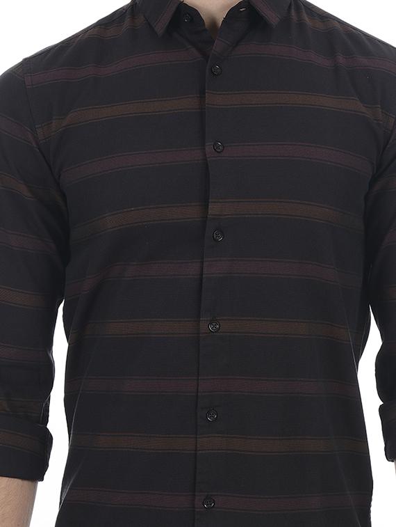 black cotton blend casual shirt - 15503914 - Zoom Image - 5