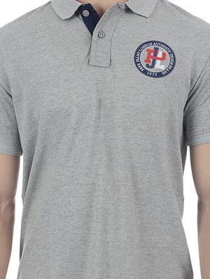 grey cotton blend polo t-shirt - 15504448 - Standard Image - 5