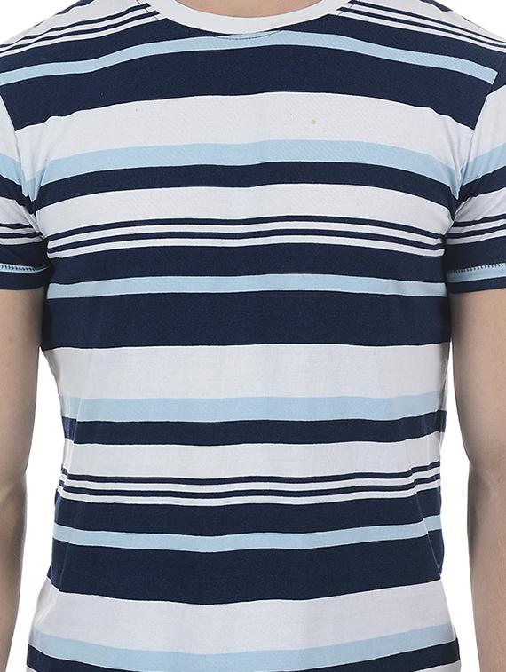 blue cotton blend t-shirt - 15504453 - Zoom Image - 5