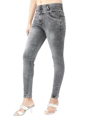 High-rise acid wash jeans - 15504603 - Standard Image - 2