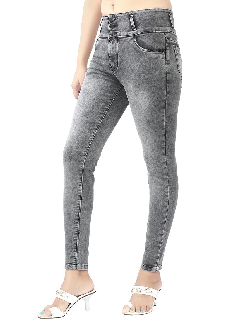 High-rise acid wash jeans - 15504603 - Zoom Image - 2