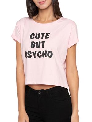 slogan printed short sleeved tee - 15504981 - Standard Image - 2