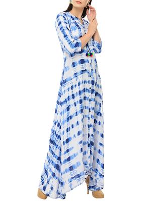 Shibori flared kurta - 15505454 - Standard Image - 2