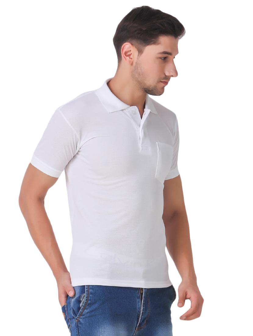white cotton pocket t-shirt - 15505912 - Zoom Image - 2