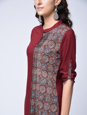 Printed straight kurta - 15507346 - Standard Image - 2