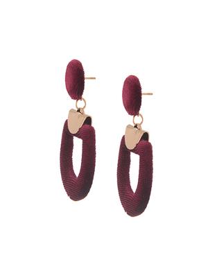 Red Gold Tone Drop Earrings - 15507722 - Standard Image - 2