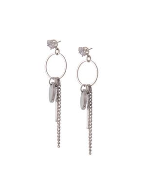 silver tone drop earrings - 15507724 - Standard Image - 2
