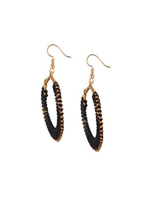 black gold tone drop earrings - 15507733 - Standard Image - 2