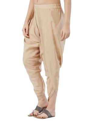 beige solid tulip pant - 15512035 - Standard Image - 2