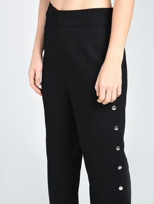 Side slit button detail trouser - 15512094 - Standard Image - 2