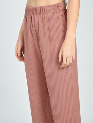 Pin tucks detail cropped trouser - 15512095 - Standard Image - 2