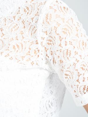 Contrast eyelet lace-up top - 15512110 - Standard Image - 5