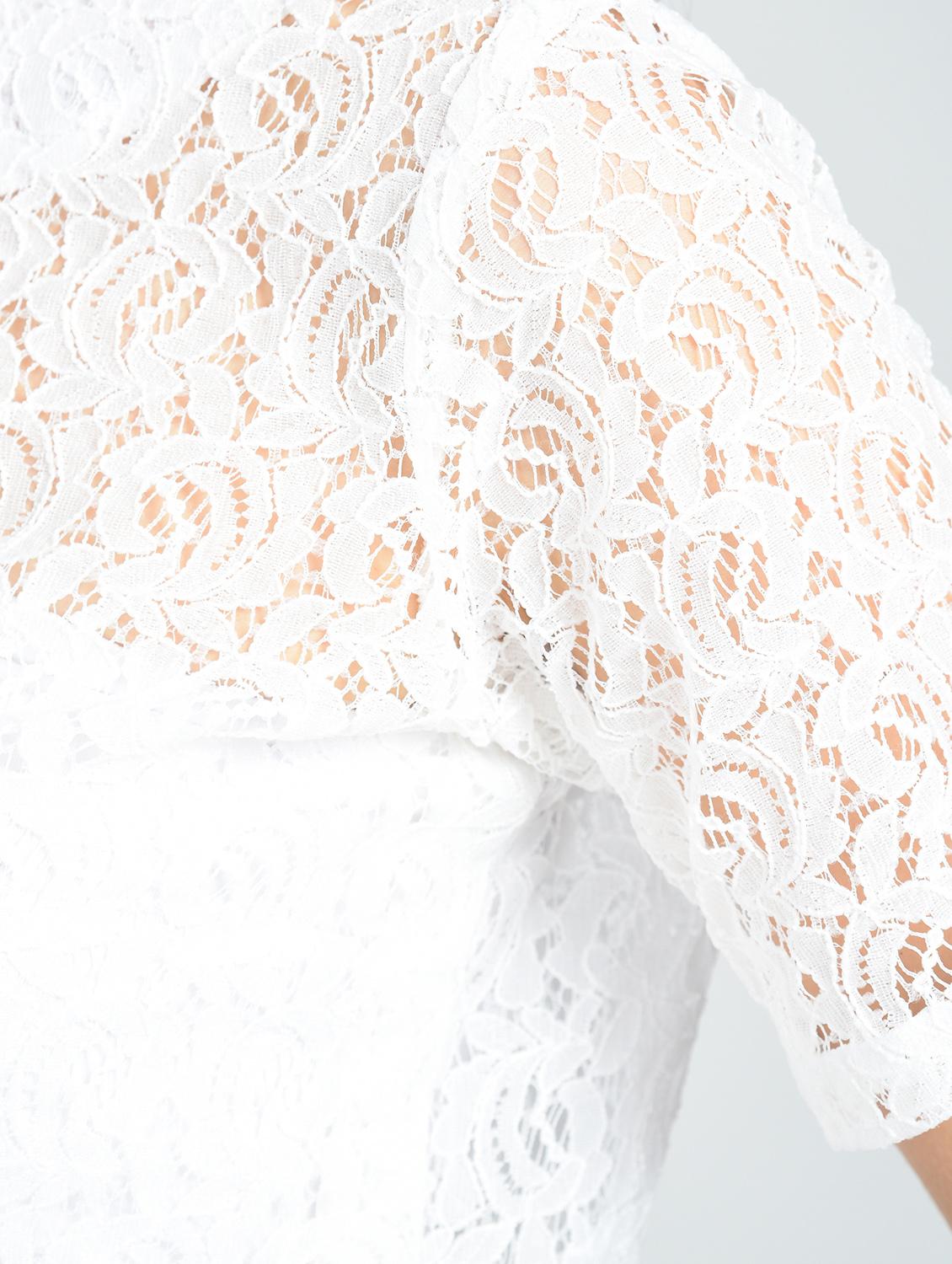 Contrast eyelet lace-up top - 15512110 - Zoom Image - 5