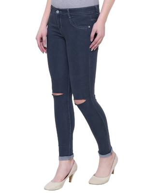 Knee slit skinny jeans - 15513743 - Standard Image - 2