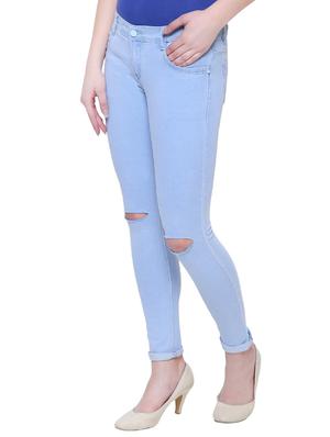 Knee slit skinny jeans - 15513744 - Standard Image - 2