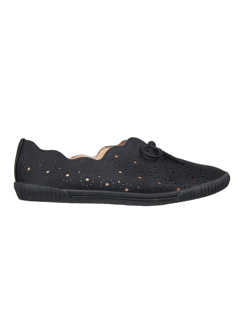 black slip on casual shoes - 15515070 - Zoom Image - 2