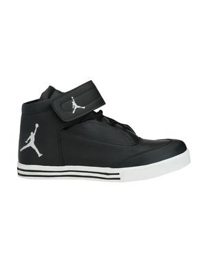 black leatherette lace up sneakers - 15515863 - Standard Image - 2