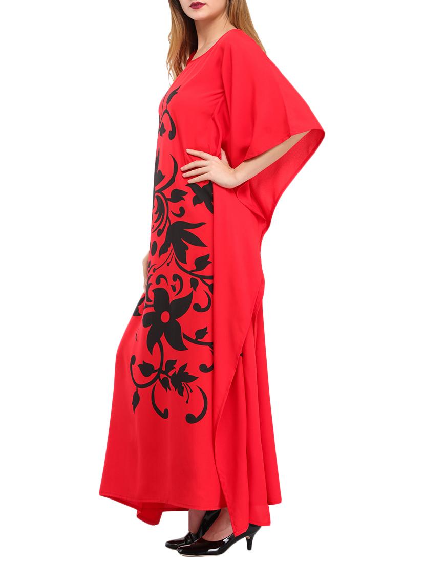 scarlet printed kaftan - 15516943 - Zoom Image - 2