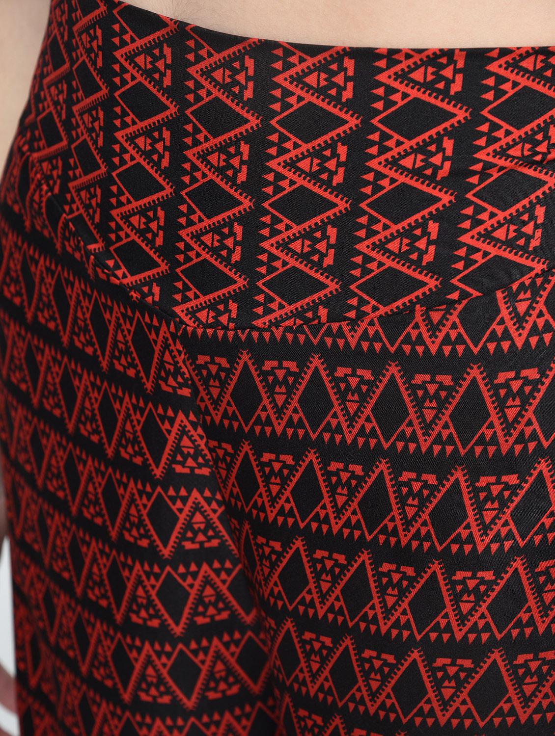 Printed flared palazzo - 15517323 - Zoom Image - 5