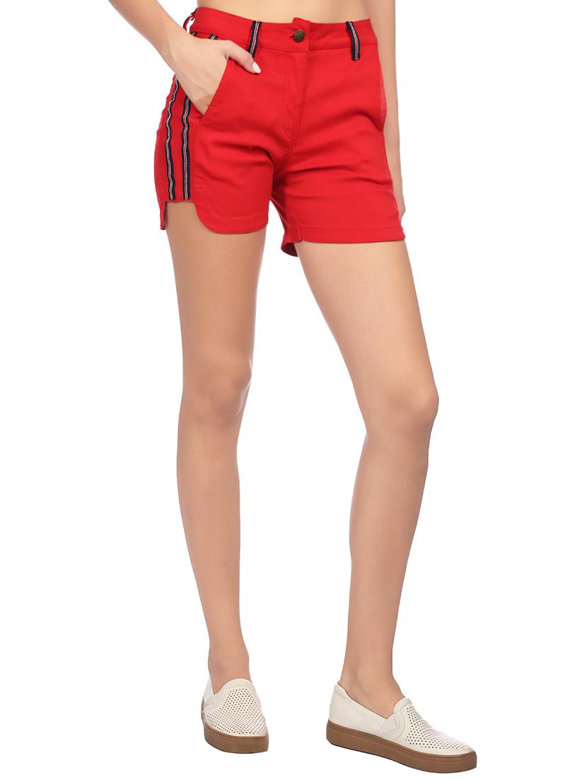 side taping solid shorts - 15517449 - Zoom Image - 2