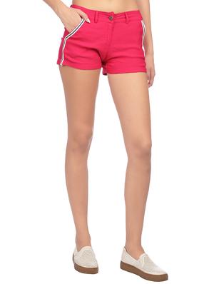 taping detail solid shorts - 15517451 - Standard Image - 2