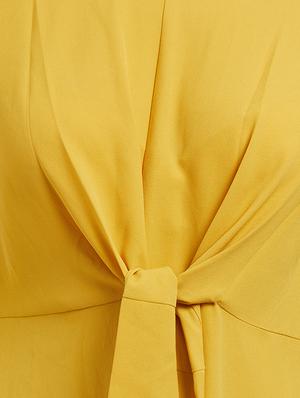 front tie knot a-line dress - 15517644 - Standard Image - 5