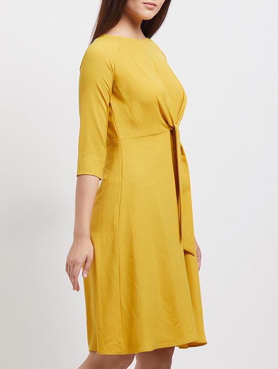 front tie knot a-line dress - 15517644 - Zoom Image - 2