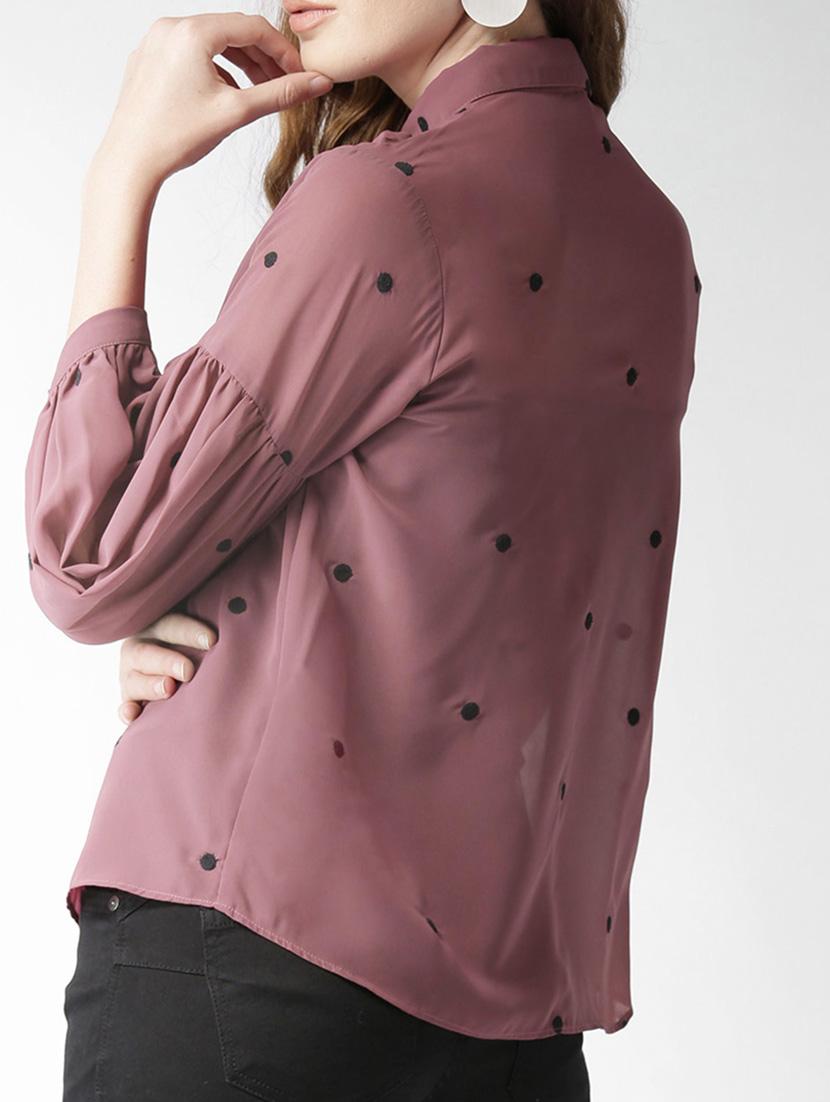 embroidered lantern sleeved shirt - 15517672 - Zoom Image - 2