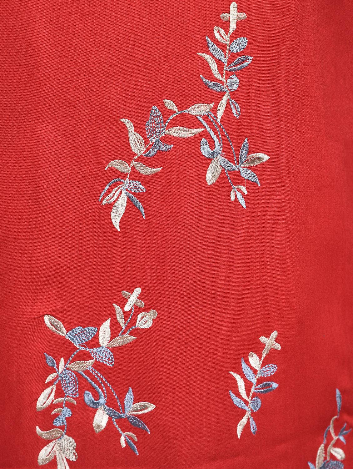 Embroidered layered kurta - 15517700 - Zoom Image - 5
