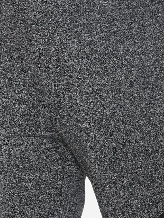 mid rise melange track pants - 15518022 - Zoom Image - 5