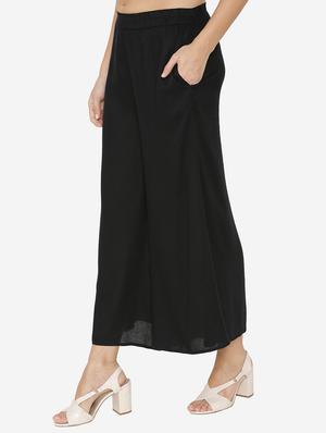 solid flared palazzo - 15518025 - Standard Image - 2