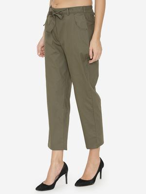 self-tie waist trousers - 15518030 - Standard Image - 2