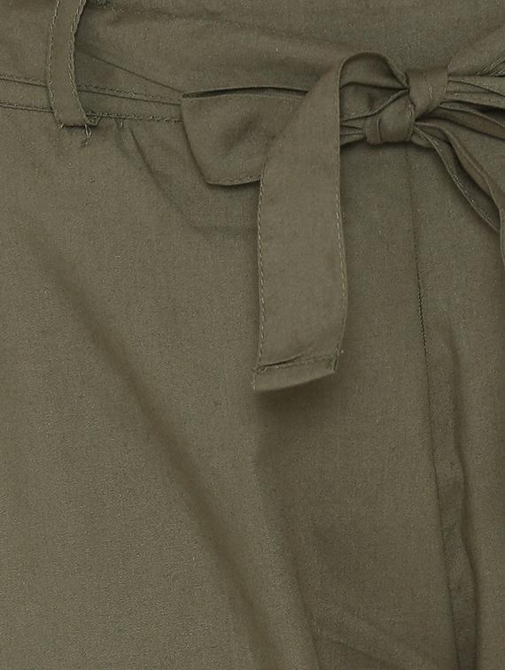 self-tie waist trousers - 15518030 - Zoom Image - 5