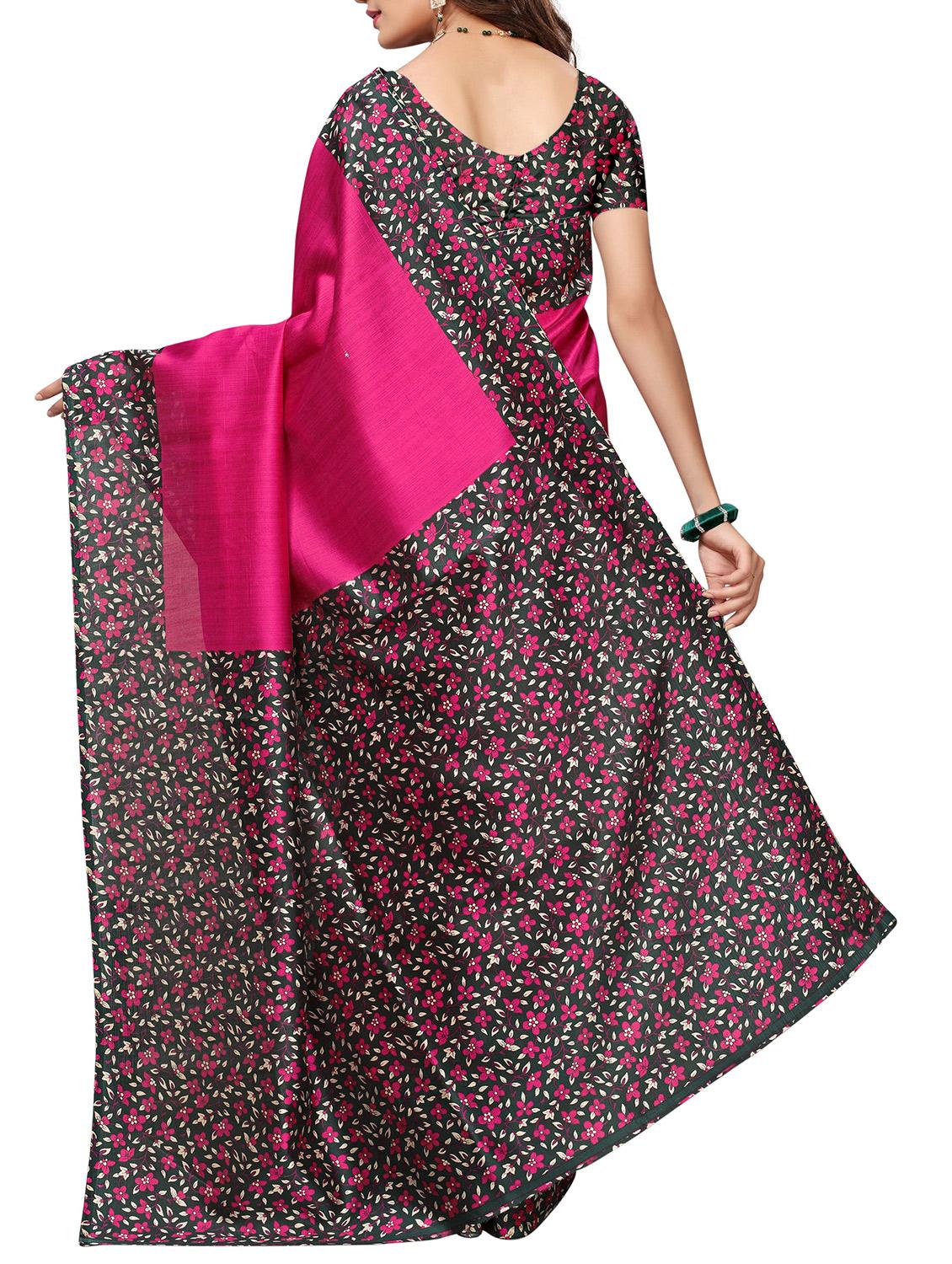 Contrast border mysore silk saree with blouse - 15518184 - Zoom Image - 2