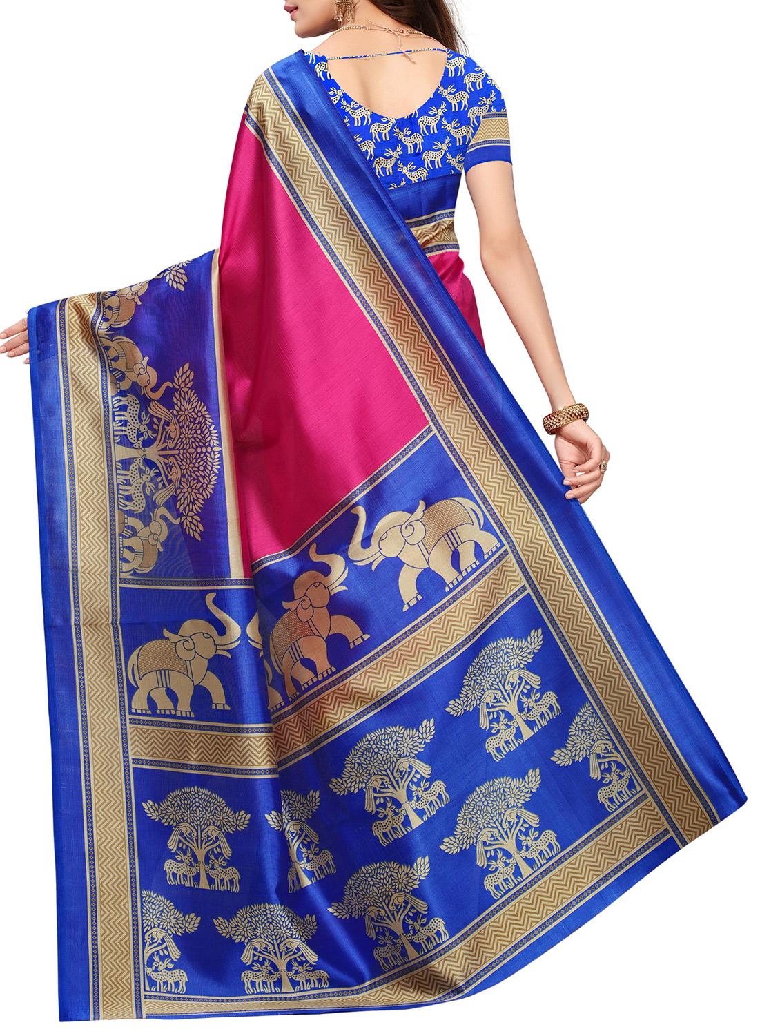 Conversational border mysore silk saree with blouse - 15518193 - Zoom Image - 2