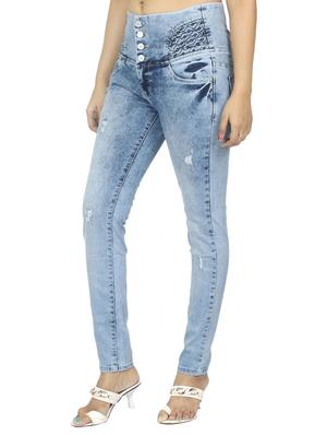 stone washed distressed jeans - 15518246 - Standard Image - 2