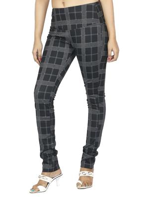 mid waist checkered jegging - 15518250 - Standard Image - 2