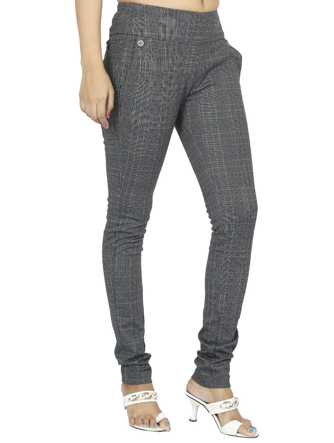 mid waist checkered jegging - 15518256 - Zoom Image - 2