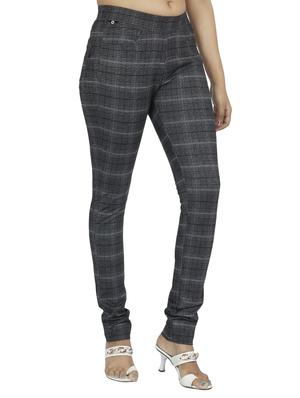 mid waist checkered jegging - 15518263 - Standard Image - 2